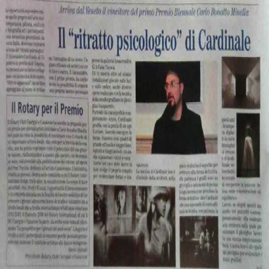 Arriva dal Veneto il Primo vincitore del Premio 
Carlo Bonatto Minella

2011 November