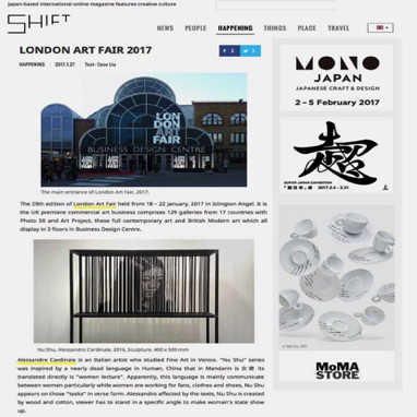 SHIFT | JAPAN

2017 January 27th

London Art Fair 2017